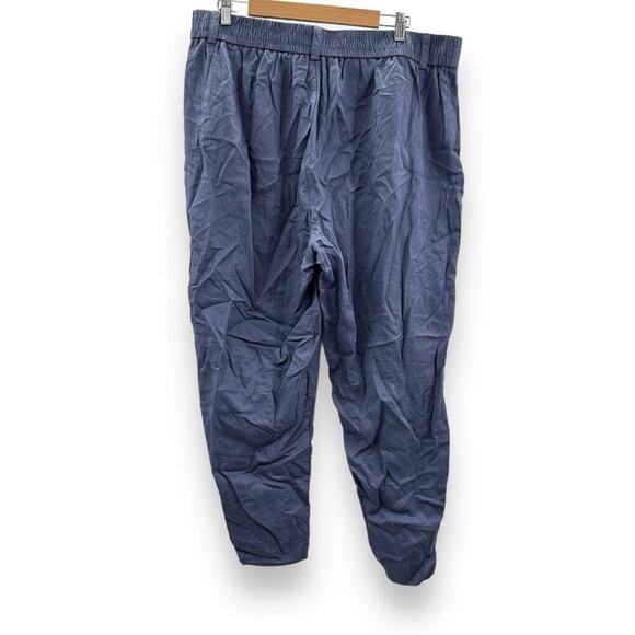 Torrid Slim Taper Stretch Linen Blend Mid Rise Cropped Pants Sz 18 Plus NEW - Picture 5 of 11